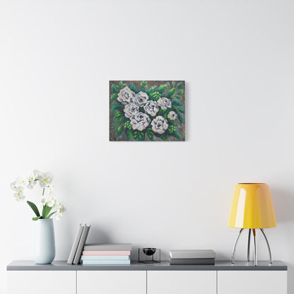 Rose Bouquet Burst Canvas Print