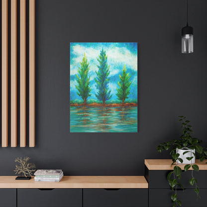 Three River Pines Canvas Print