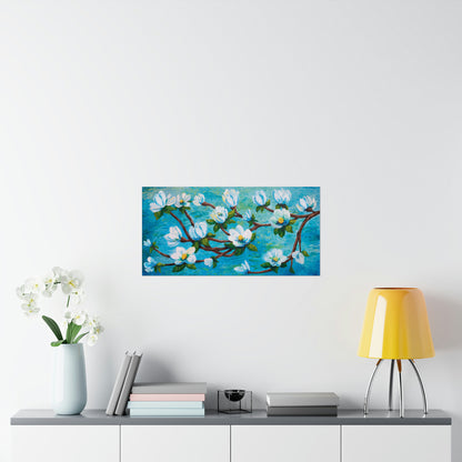 Magnolia Over Water Fine Art Paper Print