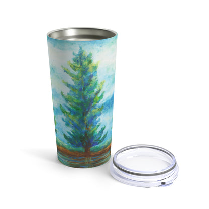 Three River Pines Painting Tumbler 20oz