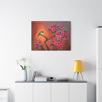 Hummingbird Sunset Canvas Print