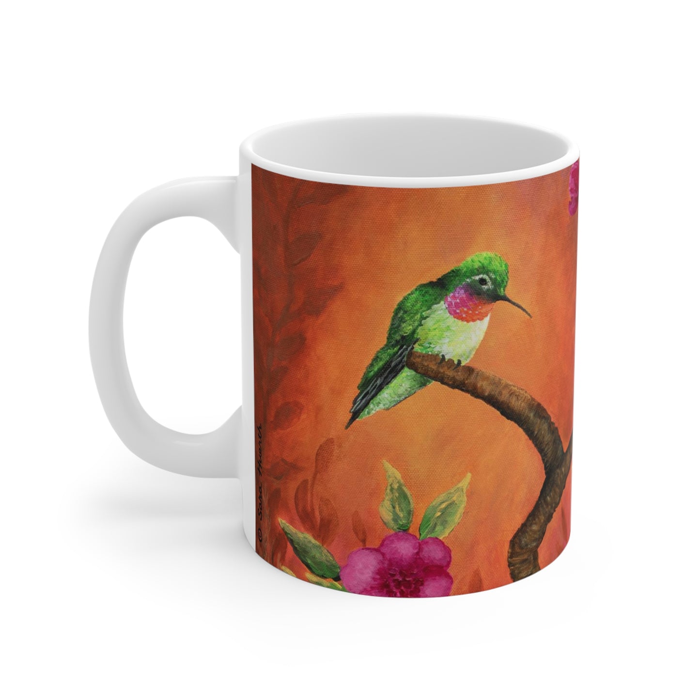 Hummingbird Sunset Painting Mug 11oz