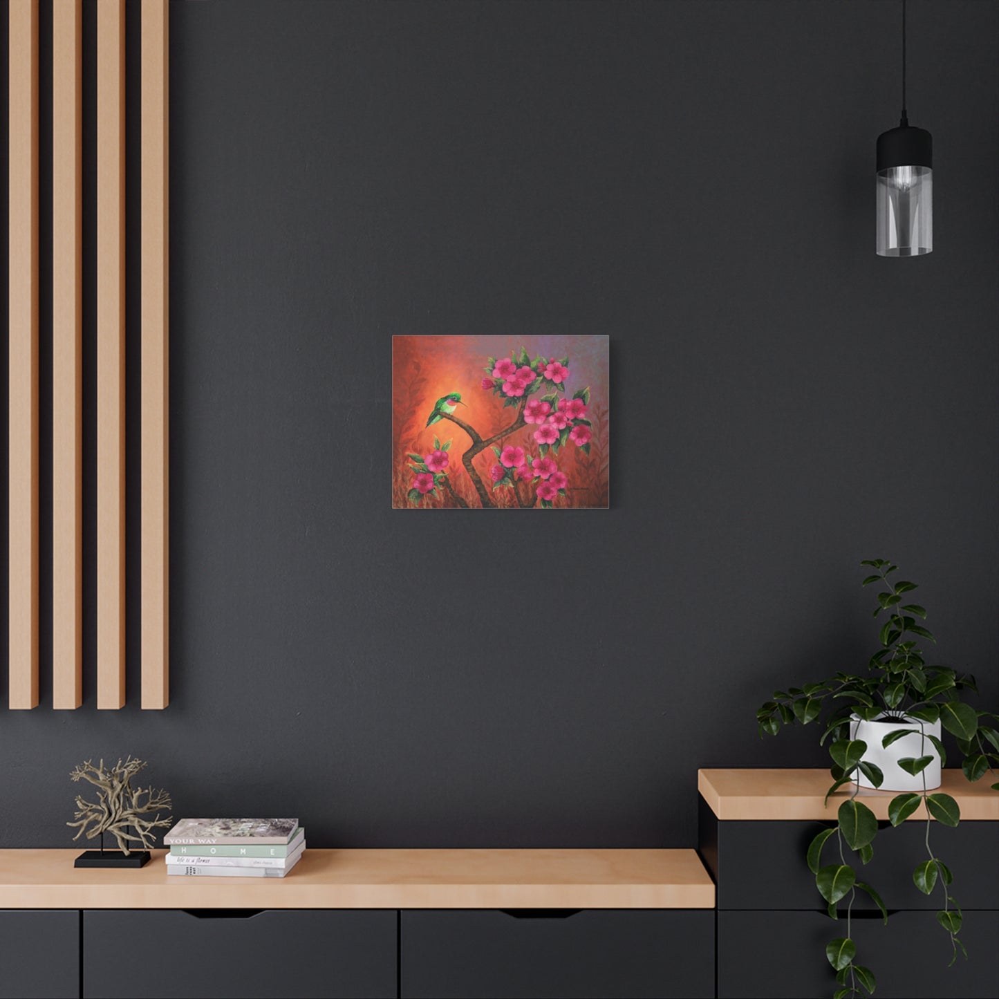 Hummingbird Sunset Canvas Print