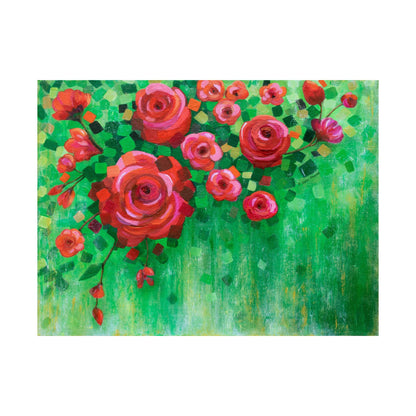 Roses and Confetti Fine Art Paper Print