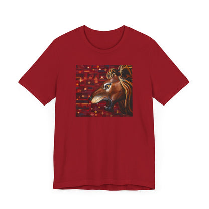 Carousel Lion Painting Adult Unisex Jersey Short Sleeve T-Shirt