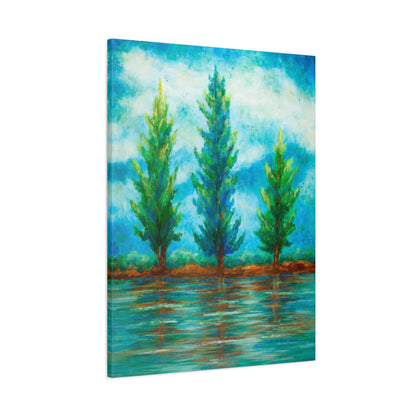 Three River Pines Canvas Print