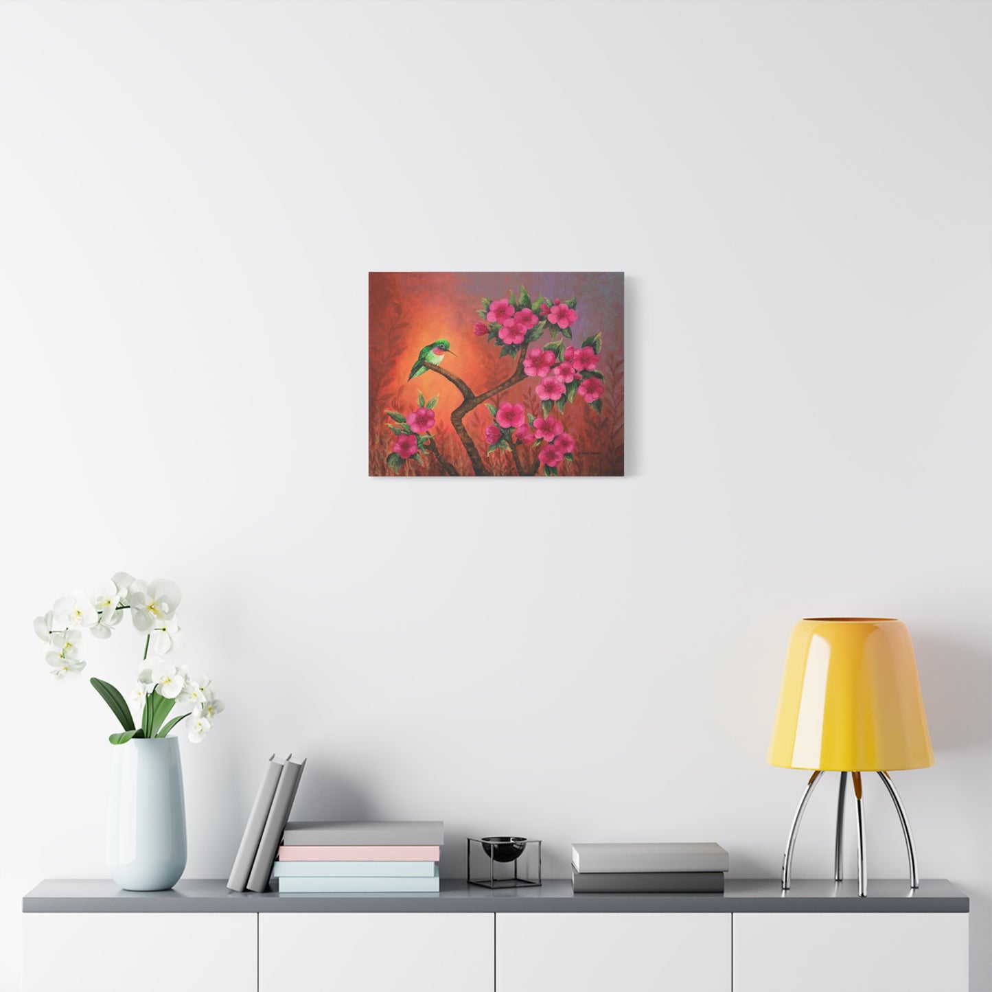 Hummingbird Sunset Canvas Print