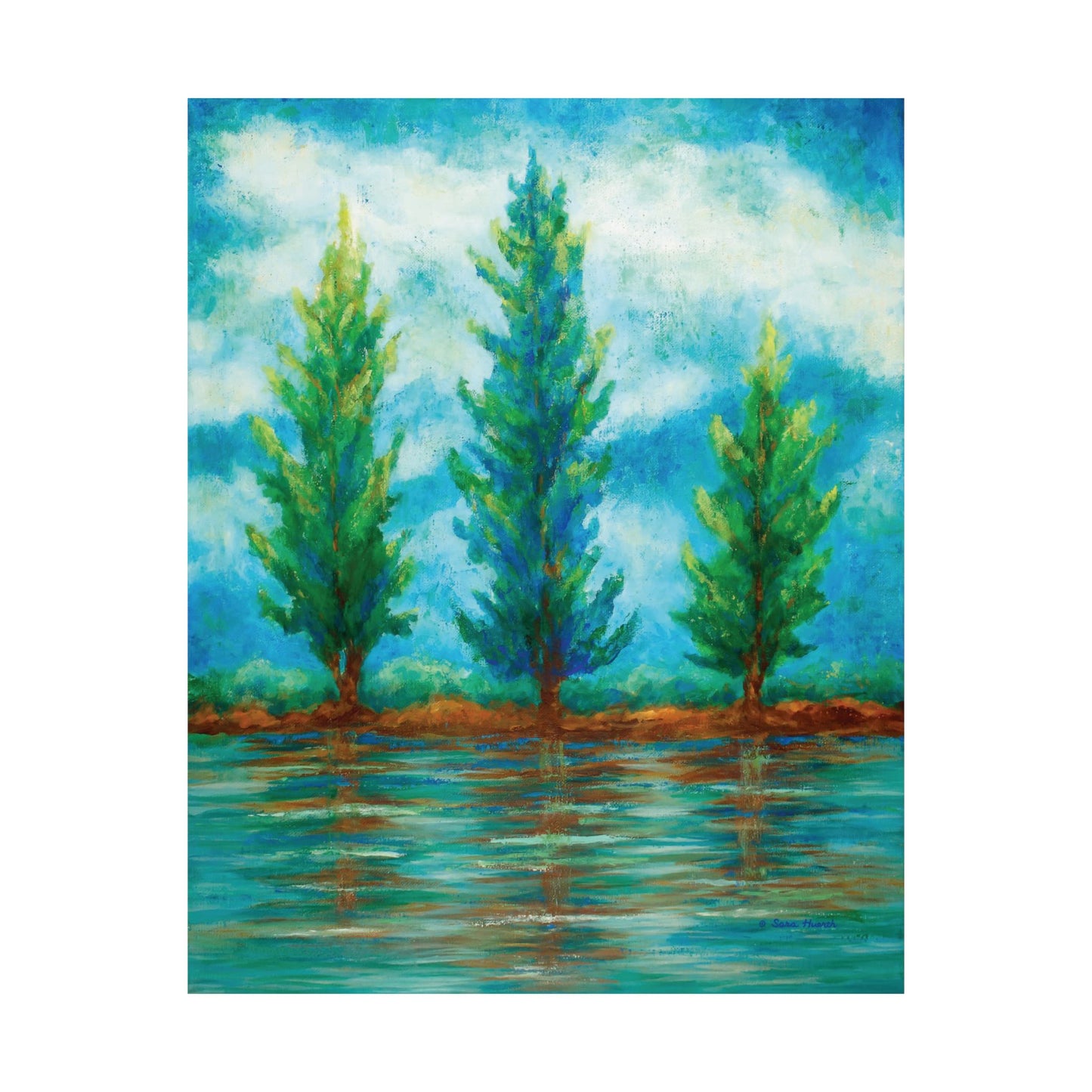 Three River Pines Fine Art Paper Print