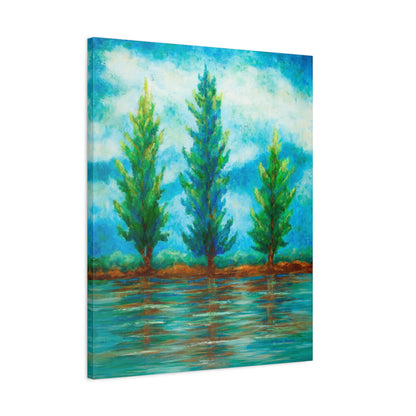 Three River Pines Canvas Print