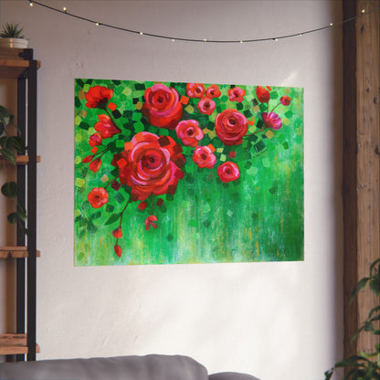 Roses and Confetti Fine Art Paper Print