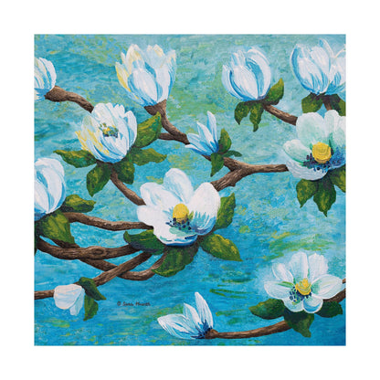 Magnolia Over Water Fine Art Paper Print