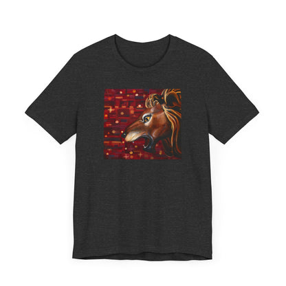 Carousel Lion Painting Adult Unisex Jersey Short Sleeve T-Shirt