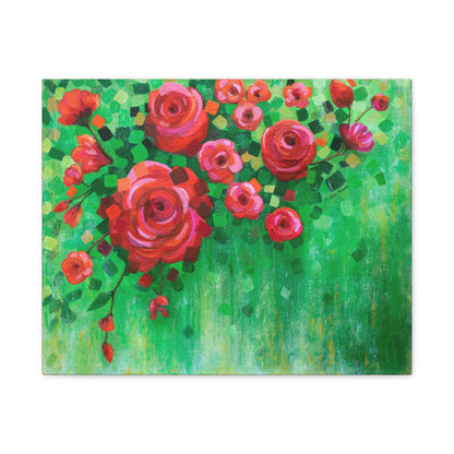 Roses and Confetti Canvas Print