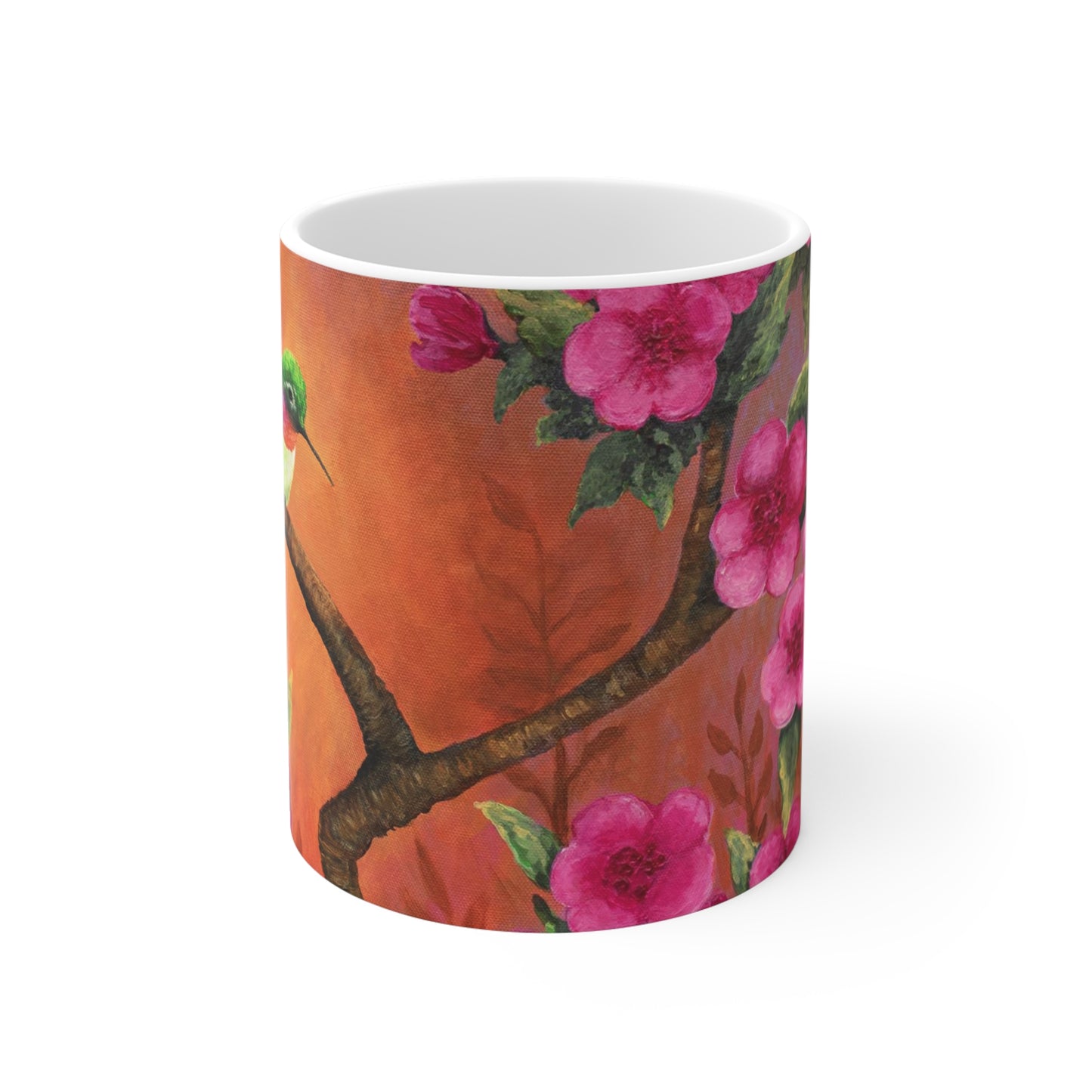 Hummingbird Sunset Painting Mug 11oz