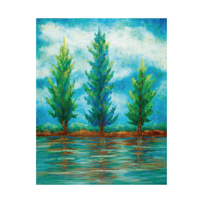 Three River Pines Fine Art Paper Print