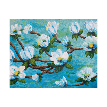 Magnolia Over Water Fine Art Paper Print