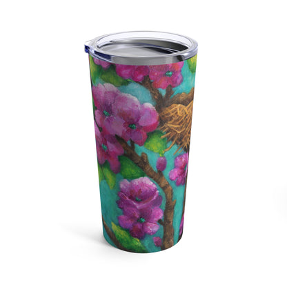 Purple Fairy Wren Painting Tumbler 20oz