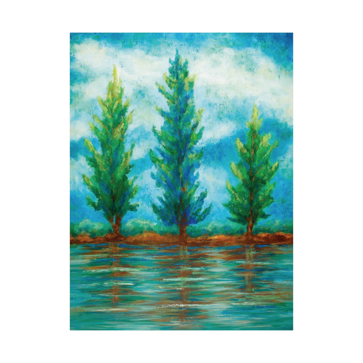 Three River Pines Fine Art Paper Print