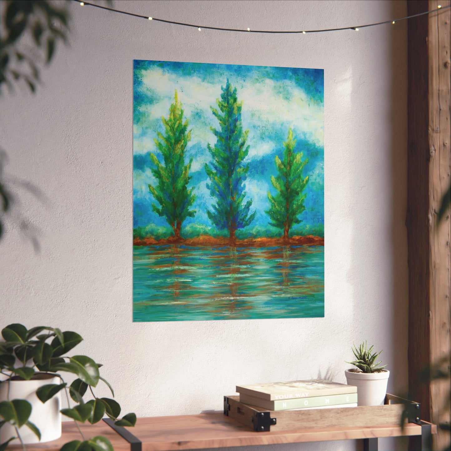 Three River Pines Fine Art Paper Print