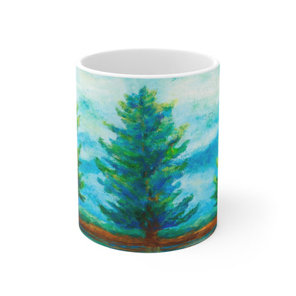 Three River Pines Painting Mug 11oz