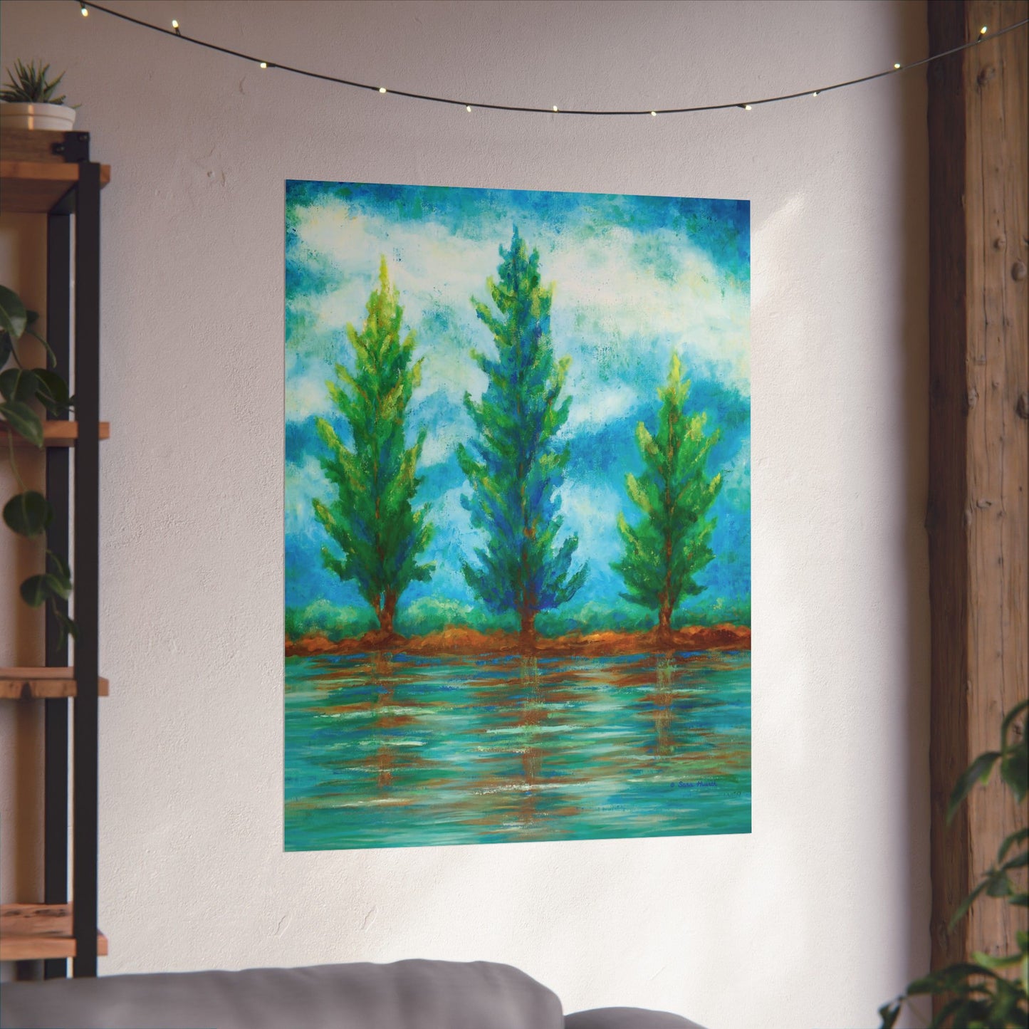 Three River Pines Fine Art Paper Print