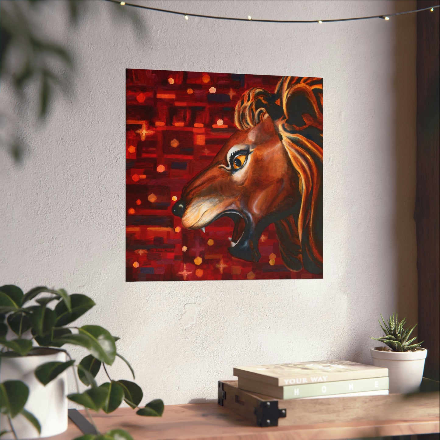 Carousel Lion Fine Art Paper Print