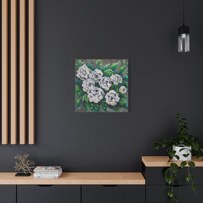 Rose Bouquet Burst Canvas Print