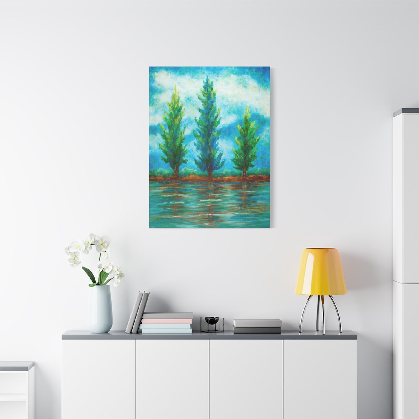 Three River Pines Canvas Print