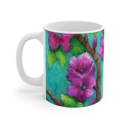 Purple Fairy Wren Painting Mug 11oz