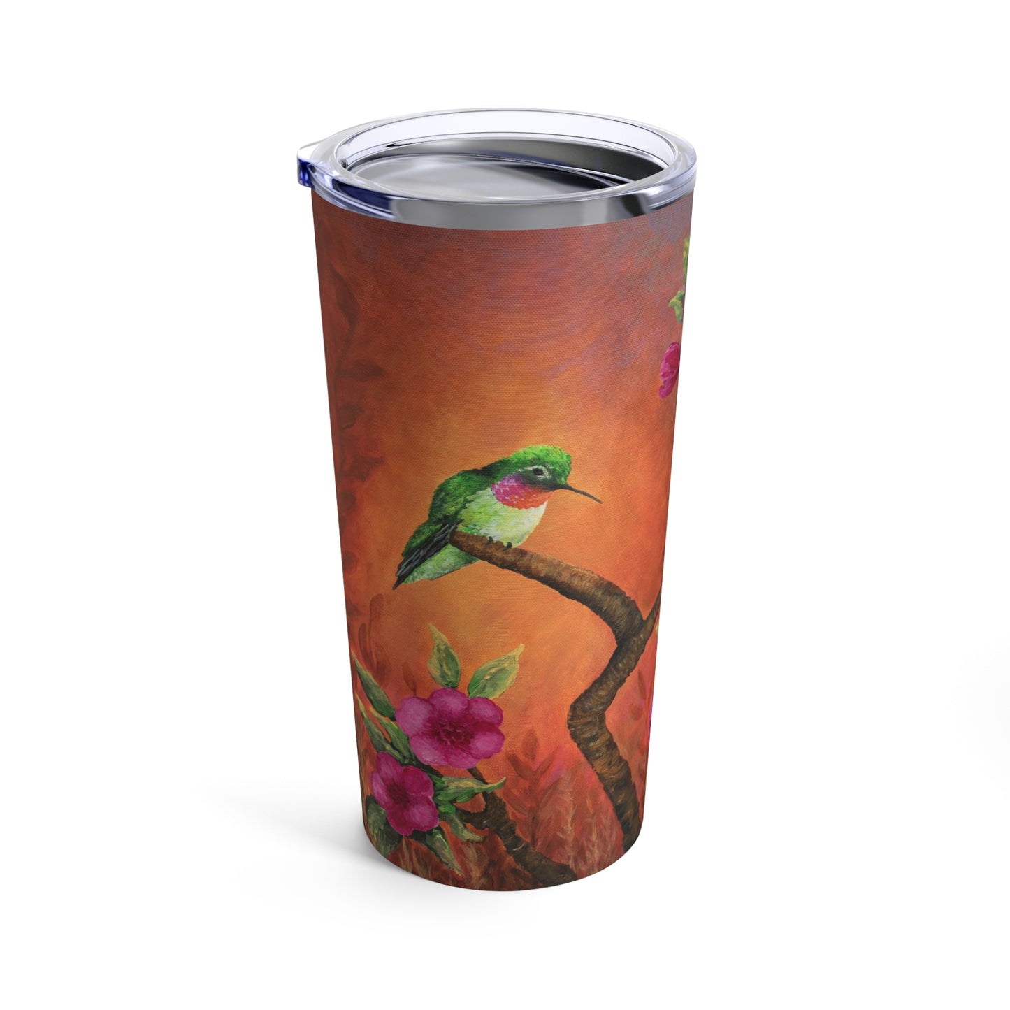 Hummingbird Sunset Painting Tumbler 20oz