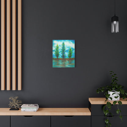 Three River Pines Canvas Print