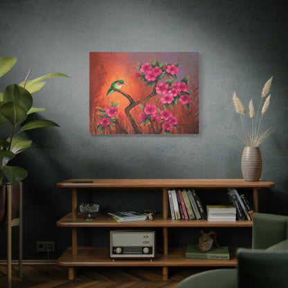 Hummingbird Sunset Canvas Print