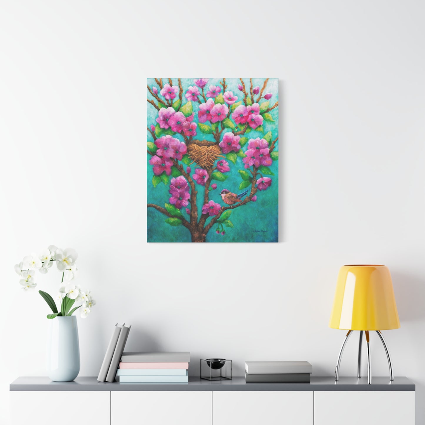 Purple Fairy Wren Canvas Print