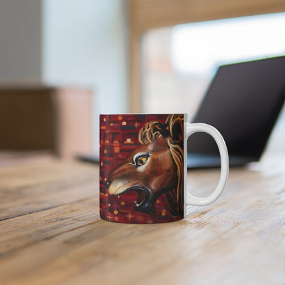 Carousel Lion Painting Mug 11oz