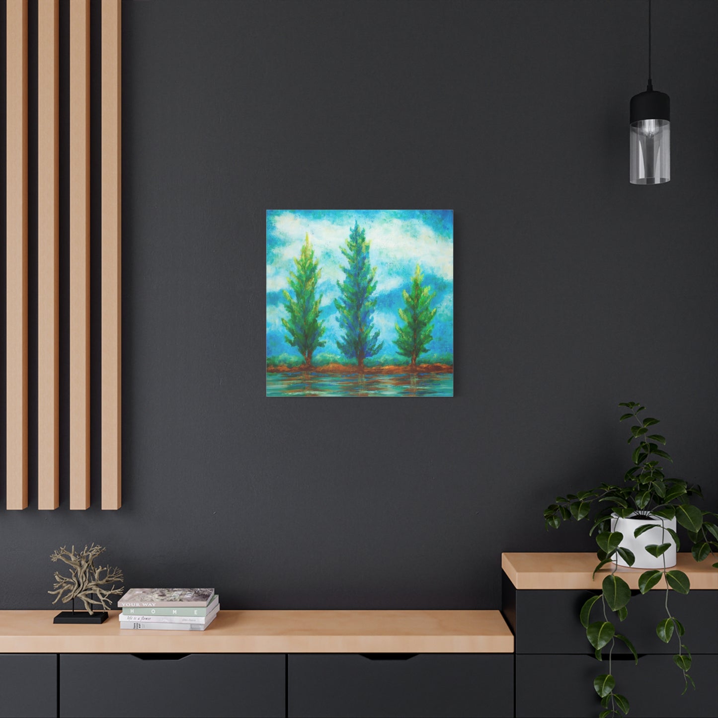 Three River Pines Canvas Print