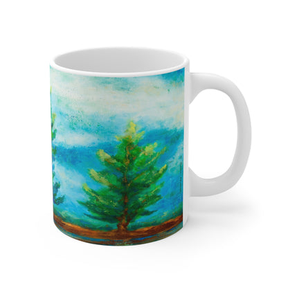 Three River Pines Painting Mug 11oz