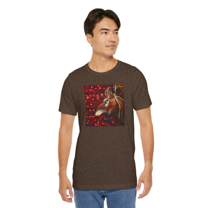 Carousel Lion Painting Adult Unisex Jersey Short Sleeve T-Shirt