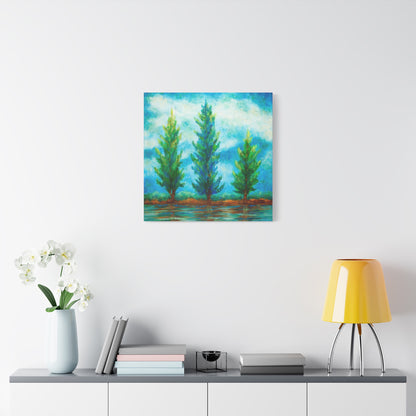 Three River Pines Canvas Print