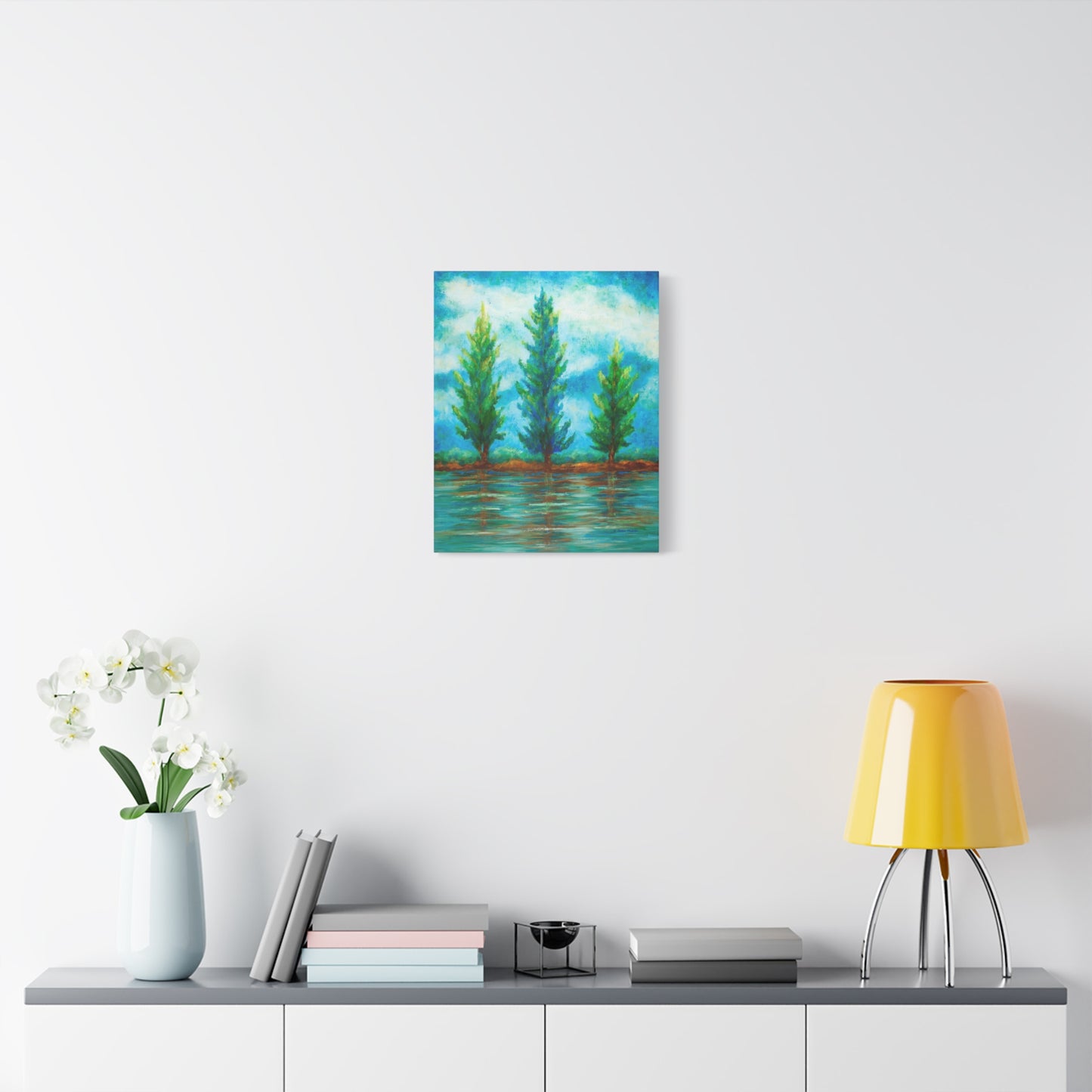 Three River Pines Canvas Print