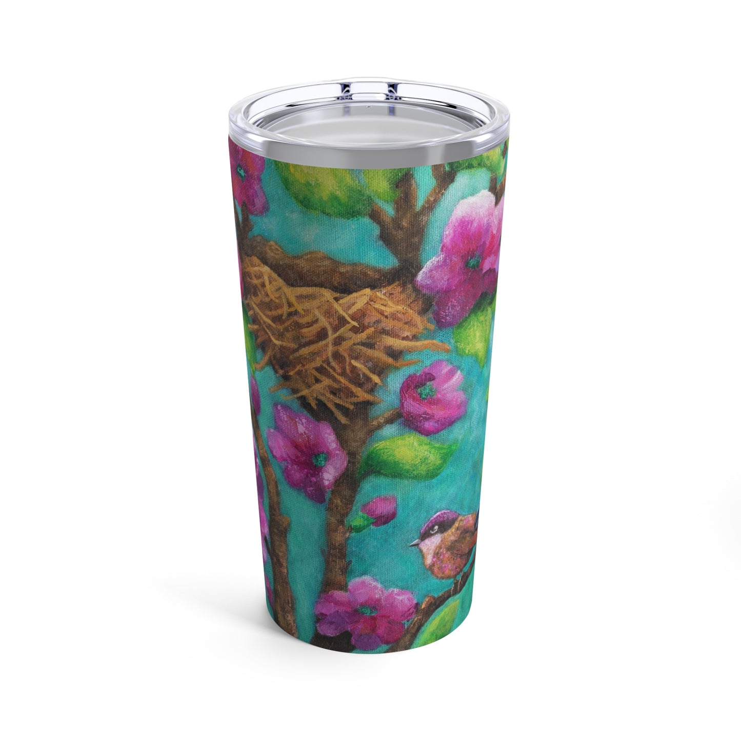 Purple Fairy Wren Painting Tumbler 20oz