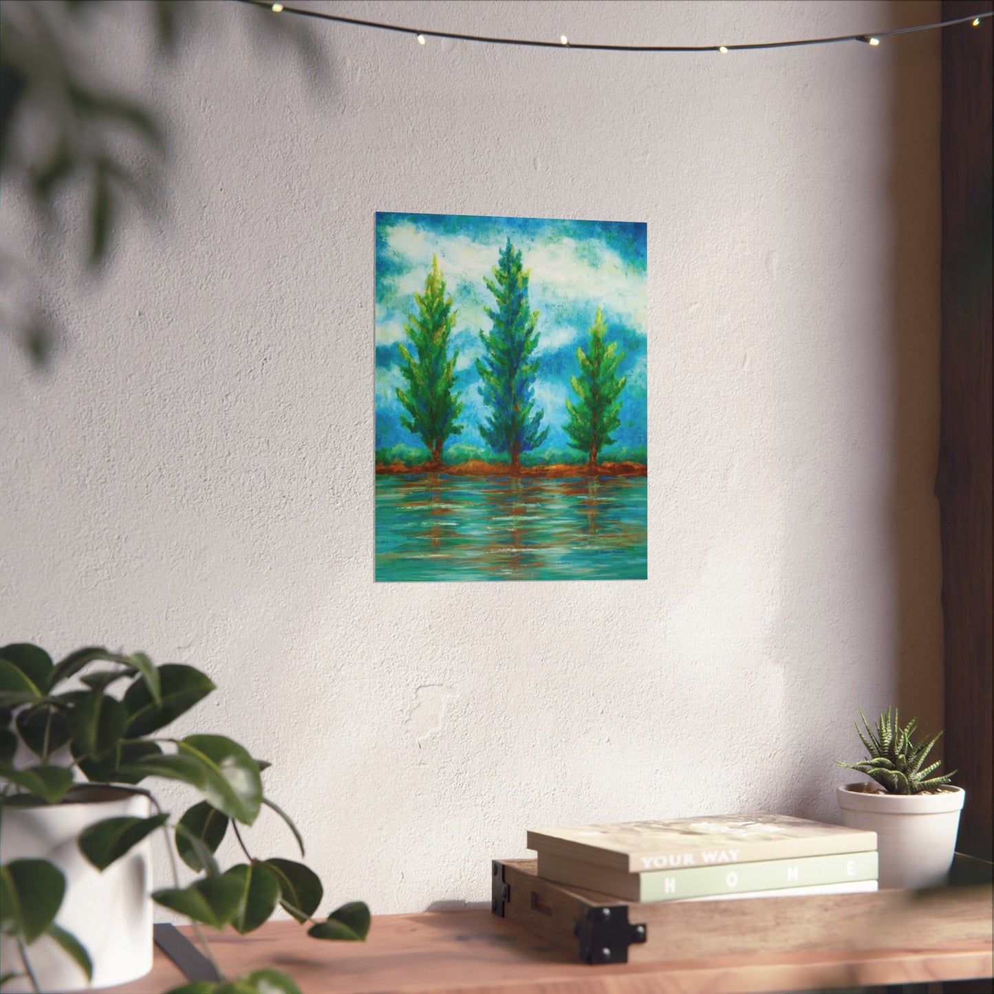 Three River Pines Fine Art Paper Print