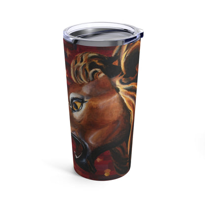 Carousel Lion Painting Tumbler 20oz