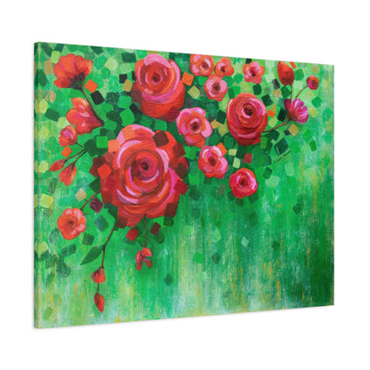 Roses and Confetti Canvas Print