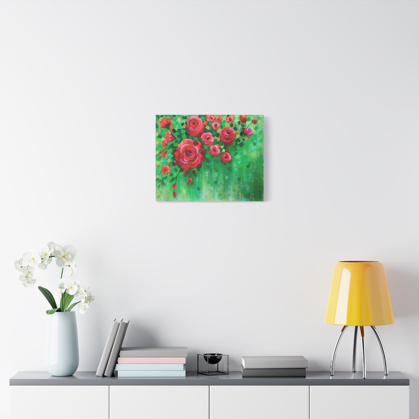 Roses and Confetti Canvas Print