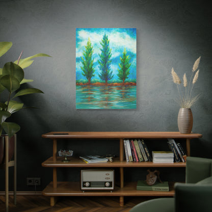 Three River Pines Canvas Print