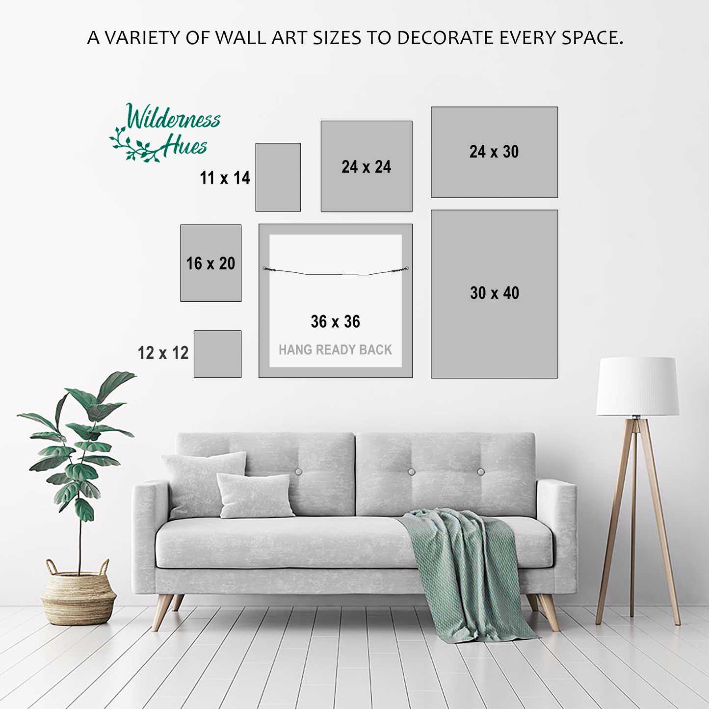 Magnolia Over Water Canvas Print, Framed