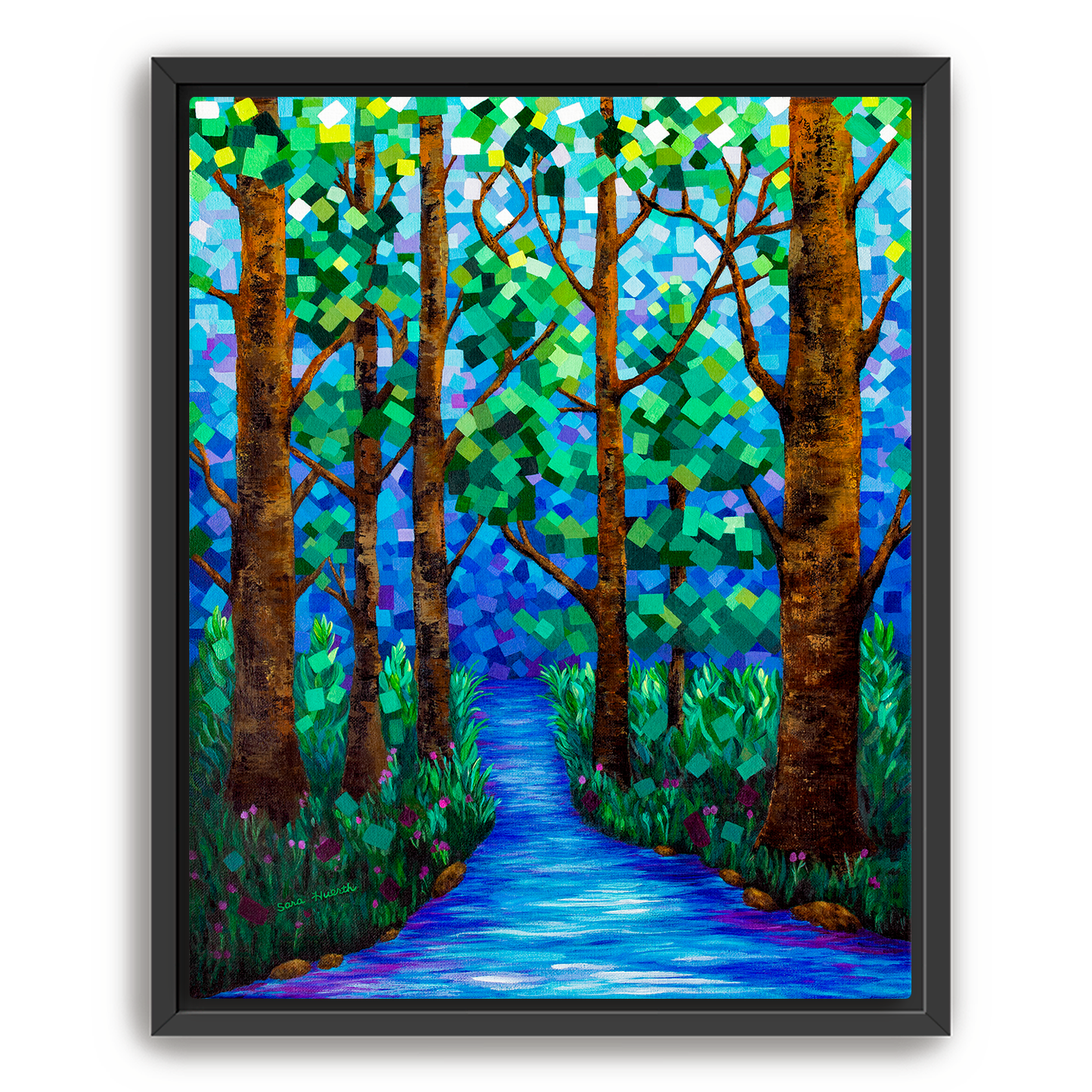 Pixel Persuasion Canvas Print, Framed