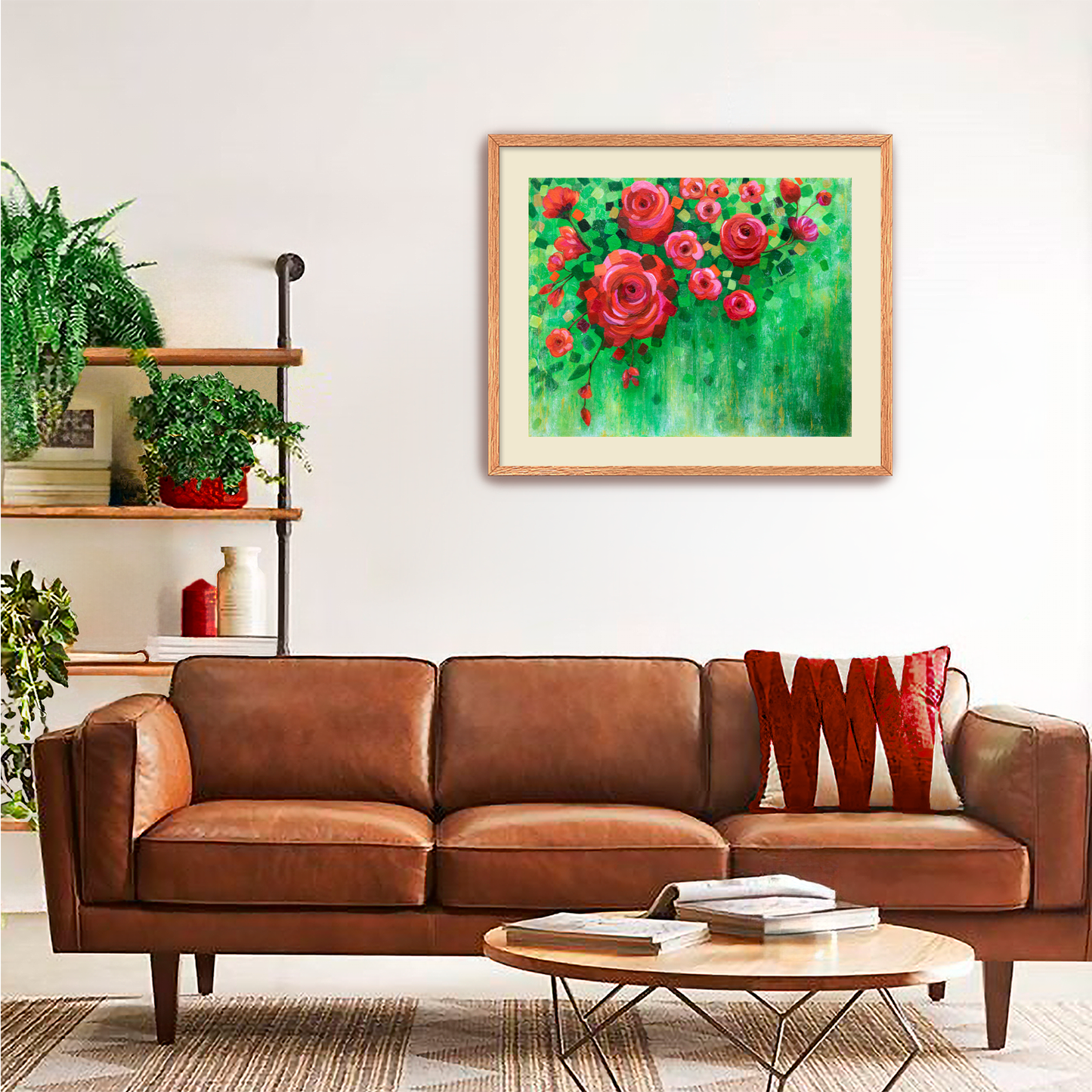 Roses and Confetti Fine Art Paper Print