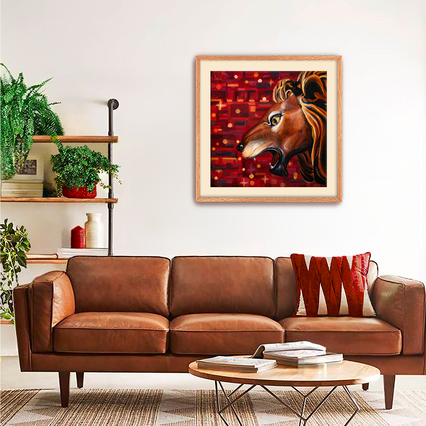 Carousel Lion Fine Art Paper Print