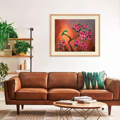 Hummingbird Sunset Fine Art Paper Print